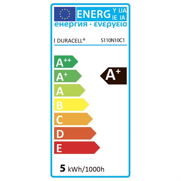 Duracell® LED GU10 spot 350 lumen - S110N10C1